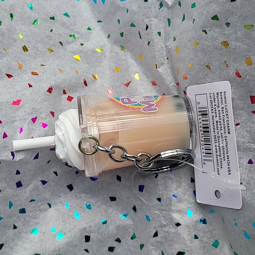 Water bubble tea Keychain Charm Water Drink Keychain Charm Water Drink Keychain - Picture 3 of 12